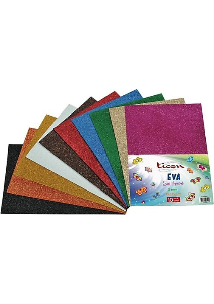 TİCON EVA SİMLİ YAPIŞKANLI 20X30 CM 10 LU YEŞİL